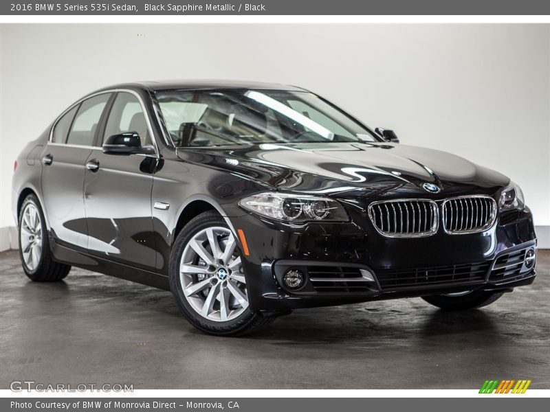 Black Sapphire Metallic / Black 2016 BMW 5 Series 535i Sedan