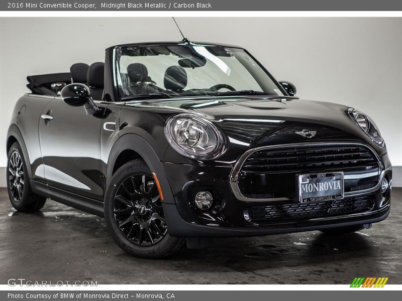 Midnight Black Metallic / Carbon Black 2016 Mini Convertible Cooper