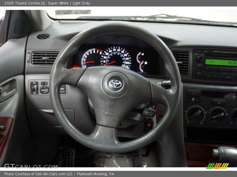 Super White / Light Gray 2005 Toyota Corolla LE