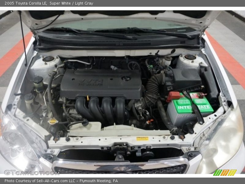 Super White / Light Gray 2005 Toyota Corolla LE