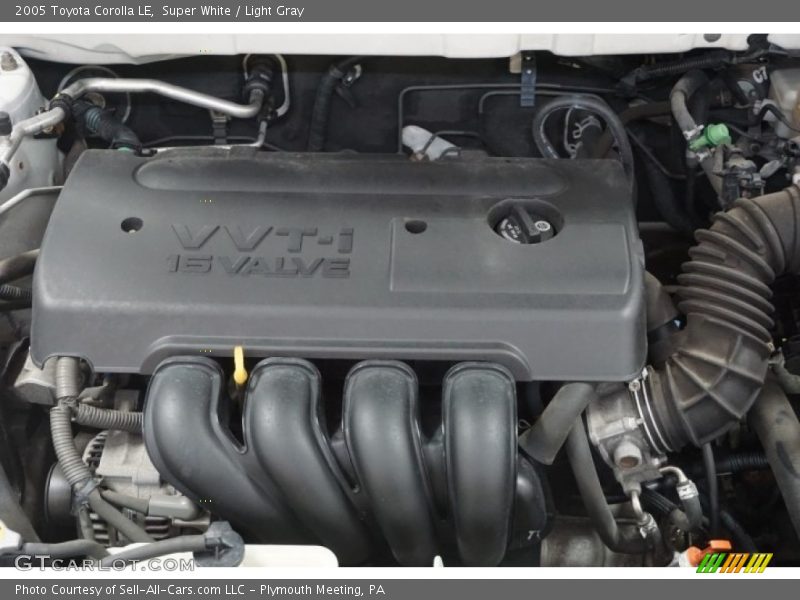 Super White / Light Gray 2005 Toyota Corolla LE