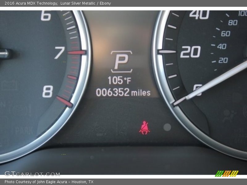 Lunar Silver Metallic / Ebony 2016 Acura MDX Technology