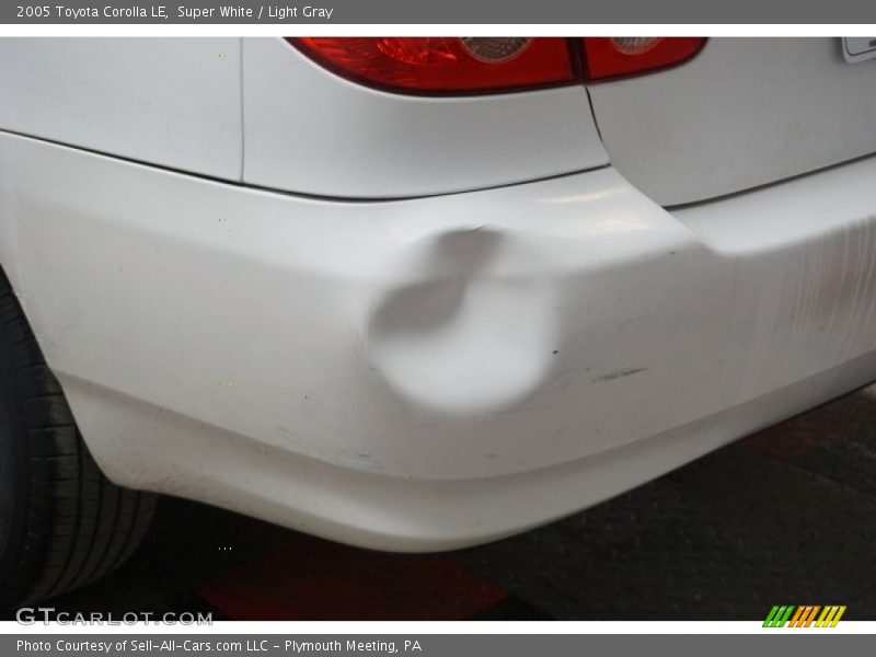 Super White / Light Gray 2005 Toyota Corolla LE