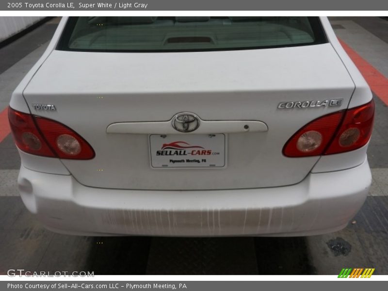 Super White / Light Gray 2005 Toyota Corolla LE