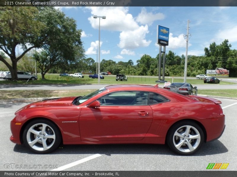 Red Rock Metallic / Gray 2015 Chevrolet Camaro SS/RS Coupe