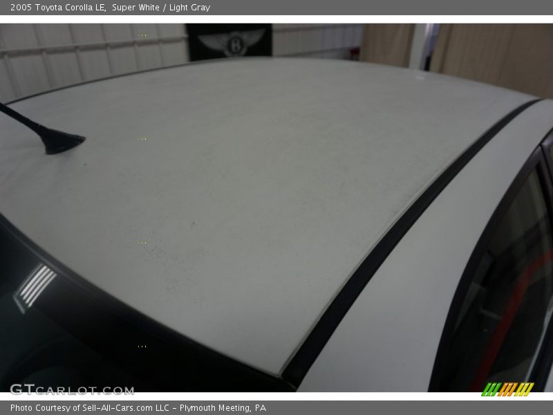 Super White / Light Gray 2005 Toyota Corolla LE