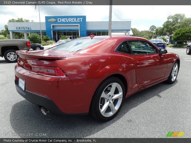 Red Rock Metallic / Gray 2015 Chevrolet Camaro SS/RS Coupe