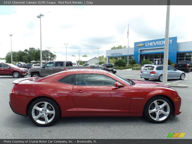 Red Rock Metallic / Gray 2015 Chevrolet Camaro SS/RS Coupe