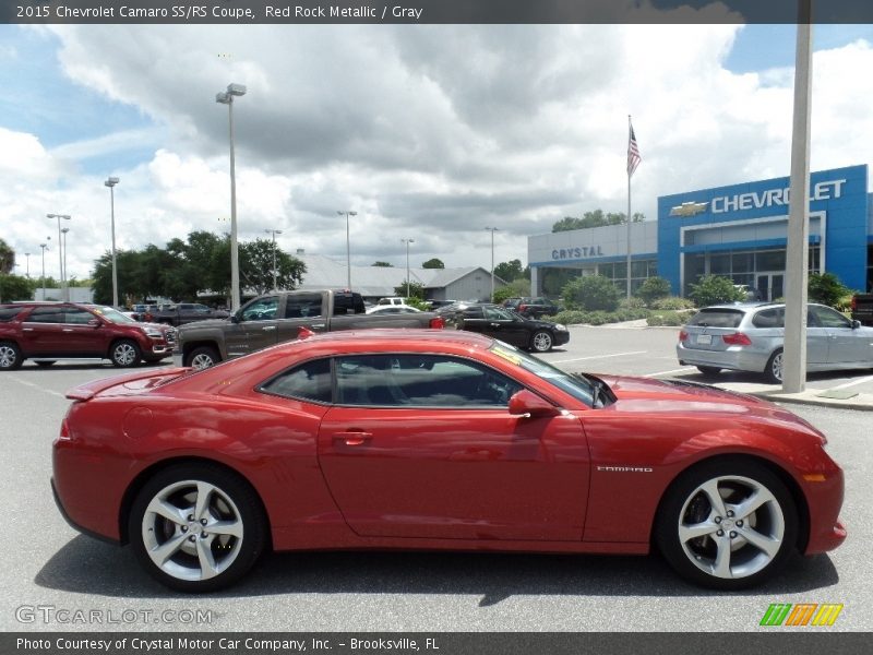 Red Rock Metallic / Gray 2015 Chevrolet Camaro SS/RS Coupe