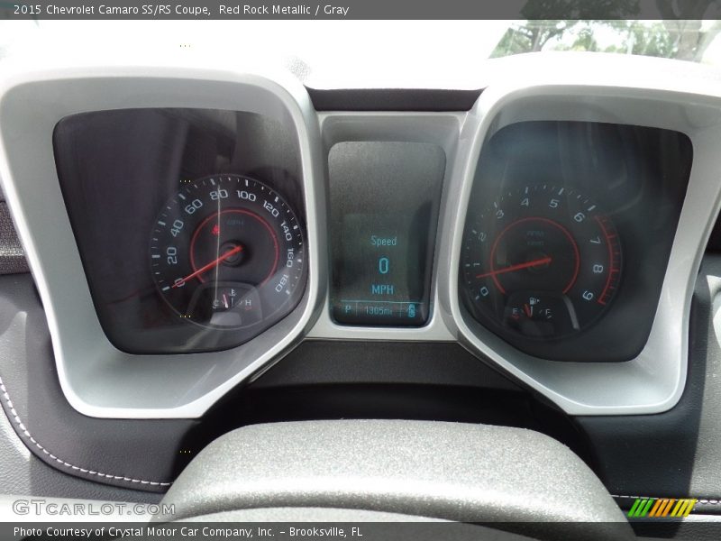 Red Rock Metallic / Gray 2015 Chevrolet Camaro SS/RS Coupe