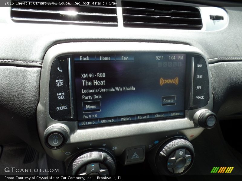 Red Rock Metallic / Gray 2015 Chevrolet Camaro SS/RS Coupe