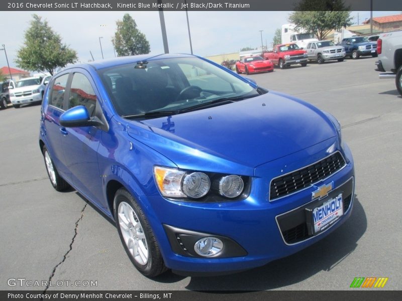 Kinetic Blue Metallic / Jet Black/Dark Titanium 2016 Chevrolet Sonic LT Hatchback
