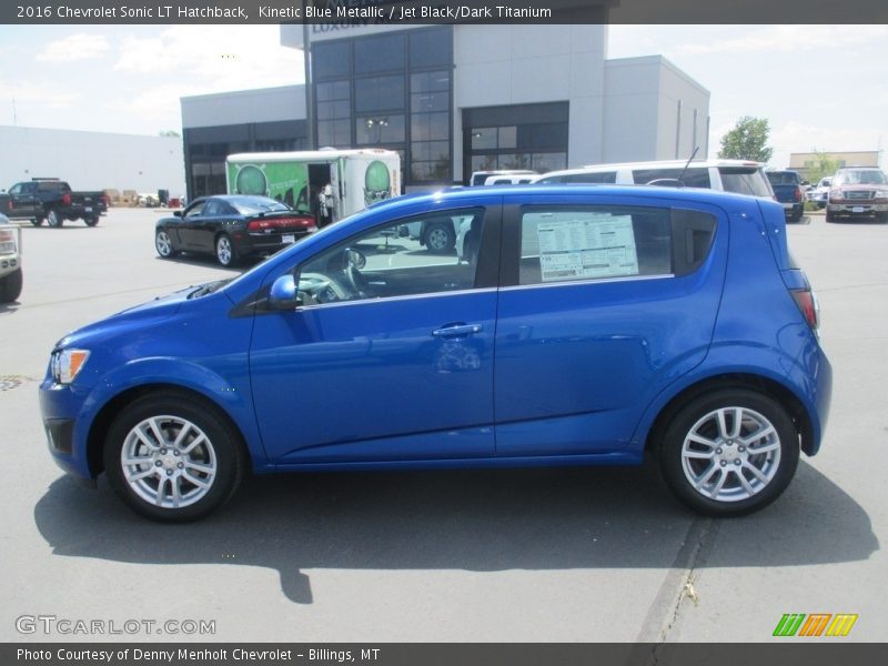 Kinetic Blue Metallic / Jet Black/Dark Titanium 2016 Chevrolet Sonic LT Hatchback