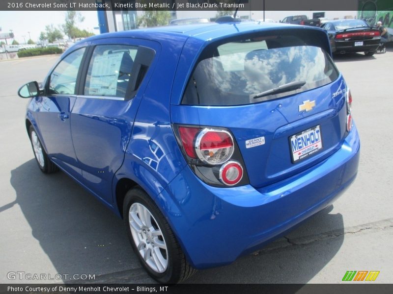 Kinetic Blue Metallic / Jet Black/Dark Titanium 2016 Chevrolet Sonic LT Hatchback