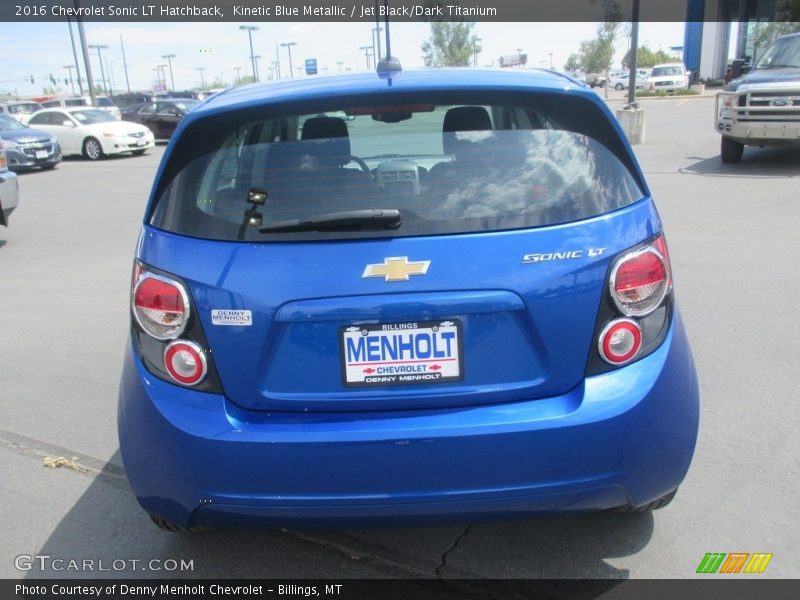 Kinetic Blue Metallic / Jet Black/Dark Titanium 2016 Chevrolet Sonic LT Hatchback