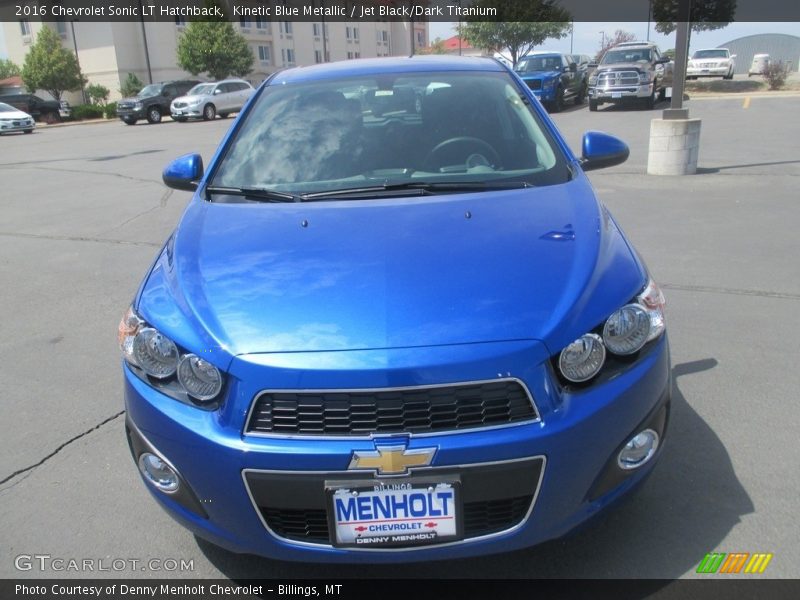 Kinetic Blue Metallic / Jet Black/Dark Titanium 2016 Chevrolet Sonic LT Hatchback