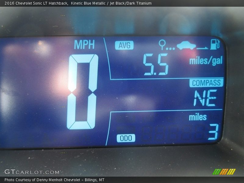 Kinetic Blue Metallic / Jet Black/Dark Titanium 2016 Chevrolet Sonic LT Hatchback