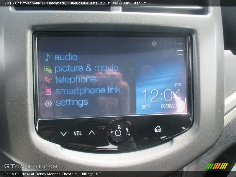 Kinetic Blue Metallic / Jet Black/Dark Titanium 2016 Chevrolet Sonic LT Hatchback