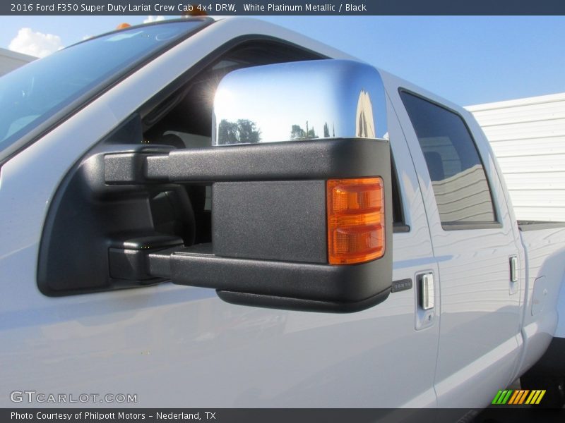White Platinum Metallic / Black 2016 Ford F350 Super Duty Lariat Crew Cab 4x4 DRW
