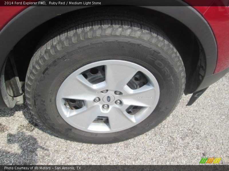 Ruby Red / Medium Light Stone 2014 Ford Explorer FWD