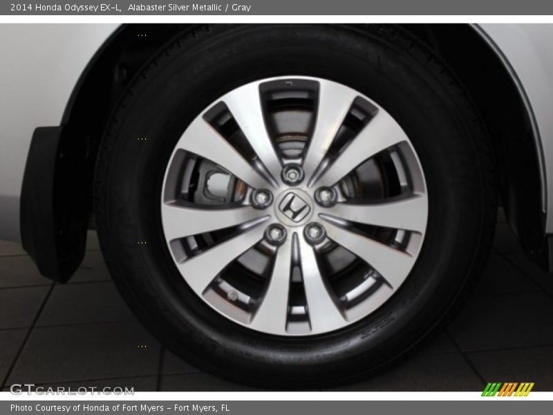 Alabaster Silver Metallic / Gray 2014 Honda Odyssey EX-L