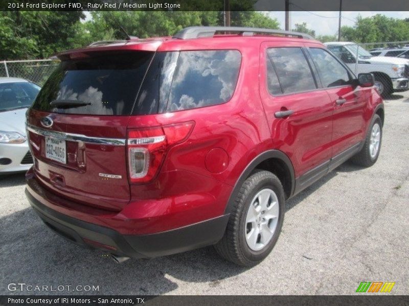 Ruby Red / Medium Light Stone 2014 Ford Explorer FWD