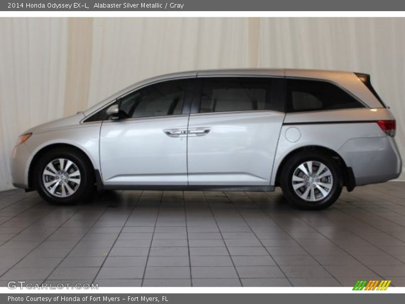 Alabaster Silver Metallic / Gray 2014 Honda Odyssey EX-L