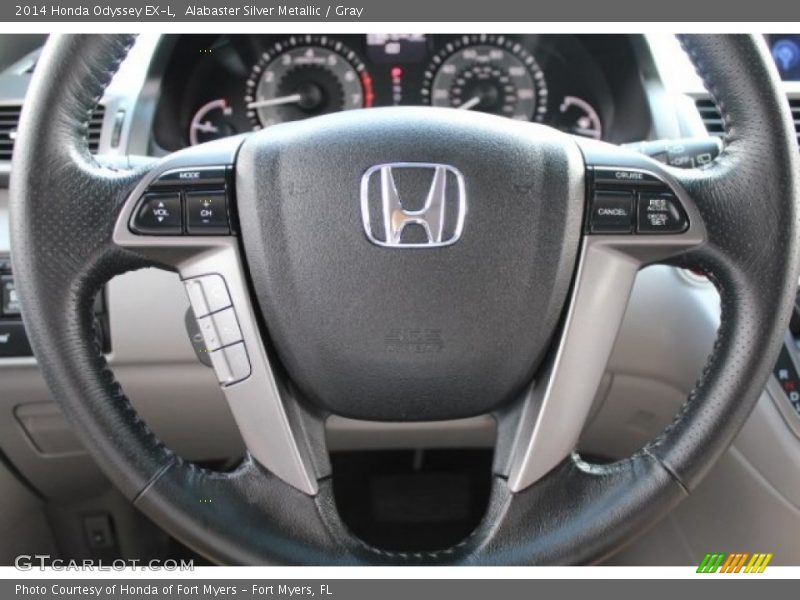 Alabaster Silver Metallic / Gray 2014 Honda Odyssey EX-L