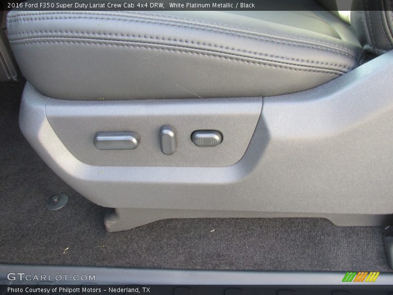 White Platinum Metallic / Black 2016 Ford F350 Super Duty Lariat Crew Cab 4x4 DRW