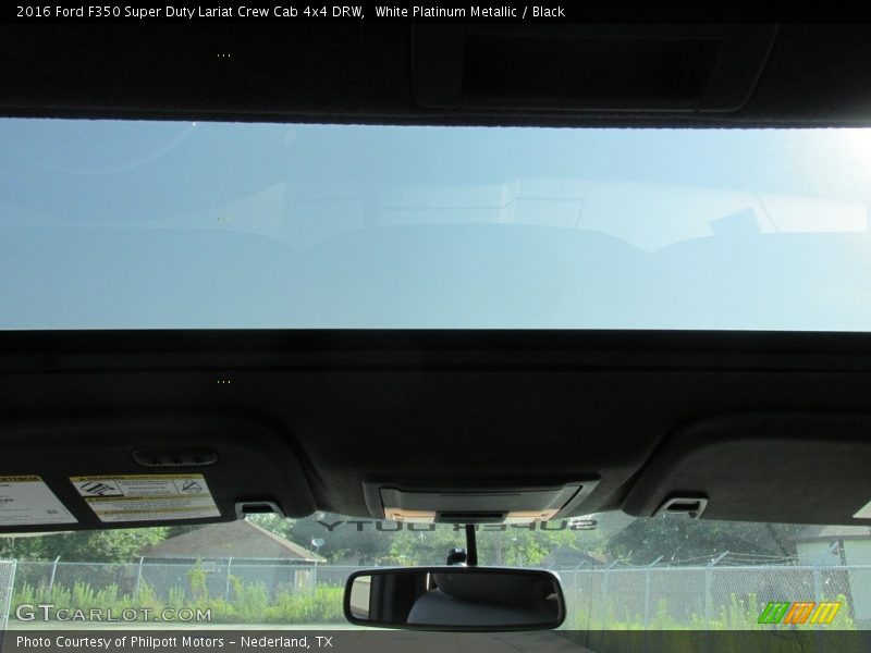 White Platinum Metallic / Black 2016 Ford F350 Super Duty Lariat Crew Cab 4x4 DRW