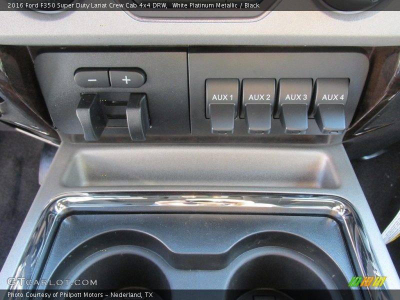 White Platinum Metallic / Black 2016 Ford F350 Super Duty Lariat Crew Cab 4x4 DRW