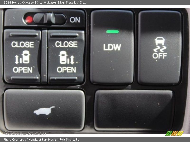 Alabaster Silver Metallic / Gray 2014 Honda Odyssey EX-L