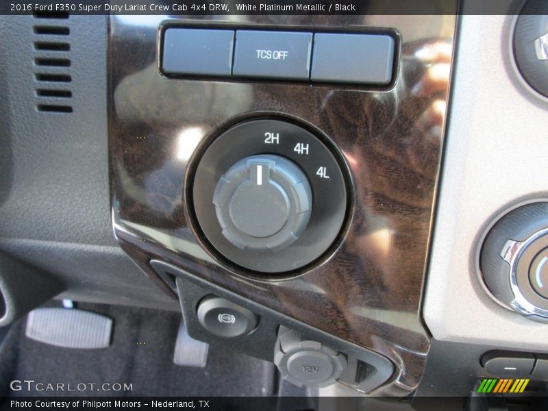 White Platinum Metallic / Black 2016 Ford F350 Super Duty Lariat Crew Cab 4x4 DRW