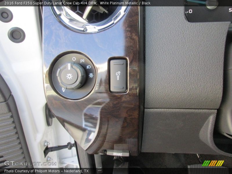 White Platinum Metallic / Black 2016 Ford F350 Super Duty Lariat Crew Cab 4x4 DRW