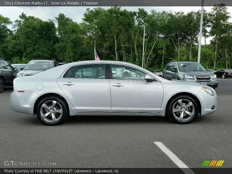 Silver Ice Metallic / Titanium 2011 Chevrolet Malibu LT