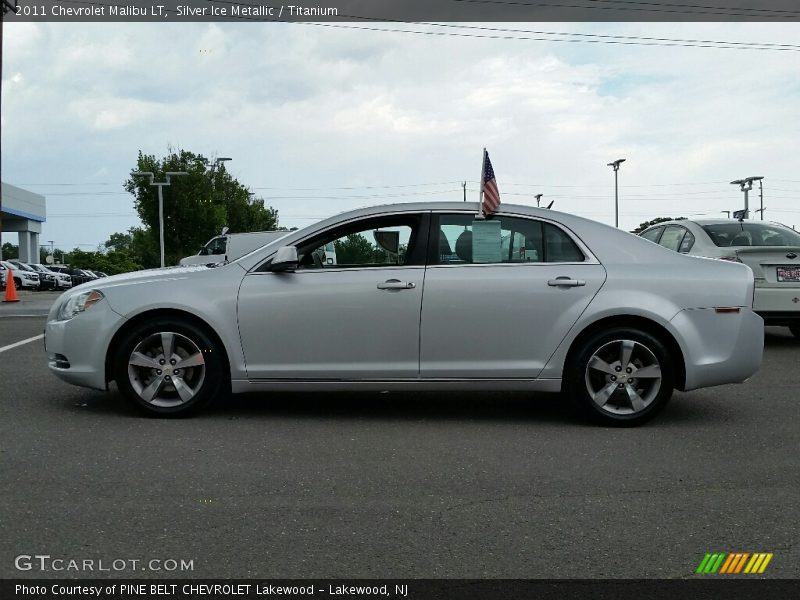 Silver Ice Metallic / Titanium 2011 Chevrolet Malibu LT