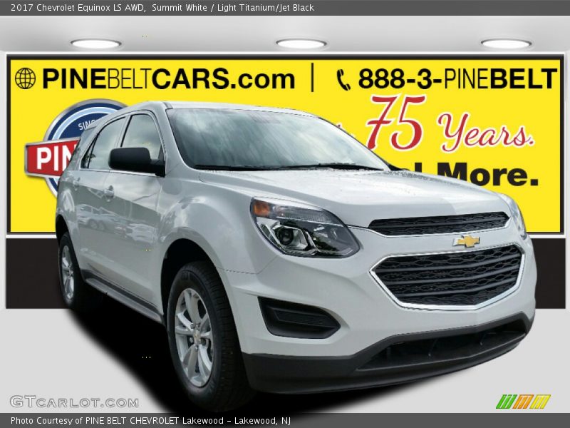 Summit White / Light Titanium/Jet Black 2017 Chevrolet Equinox LS AWD