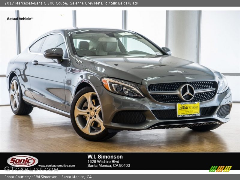 Selenite Grey Metallic / Silk Beige/Black 2017 Mercedes-Benz C 300 Coupe