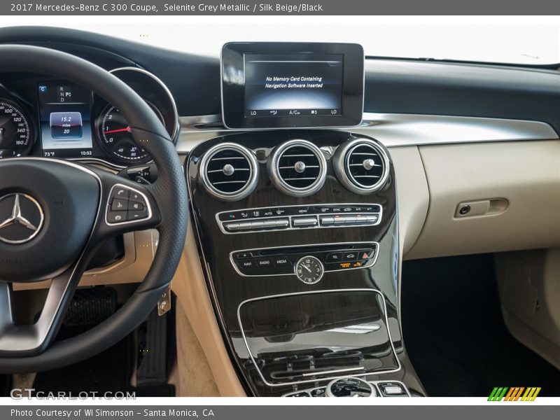 Selenite Grey Metallic / Silk Beige/Black 2017 Mercedes-Benz C 300 Coupe