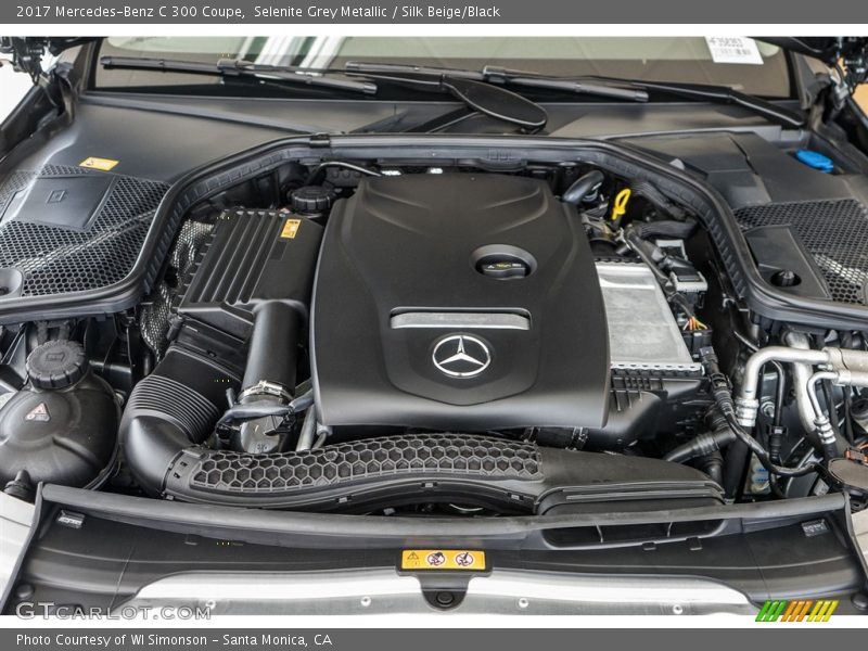 Selenite Grey Metallic / Silk Beige/Black 2017 Mercedes-Benz C 300 Coupe