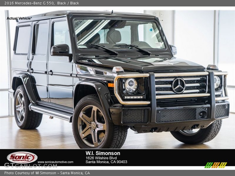 Black / Black 2016 Mercedes-Benz G 550