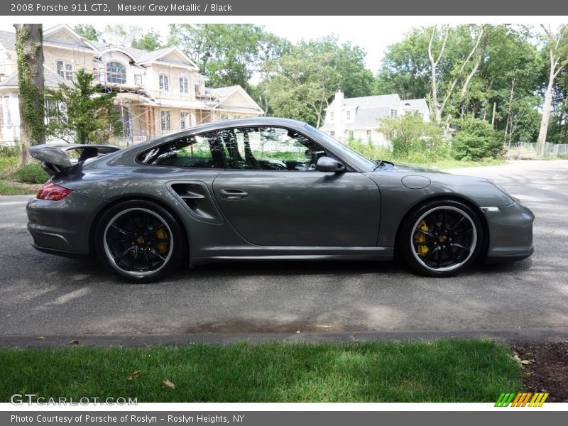 Meteor Grey Metallic / Black 2008 Porsche 911 GT2