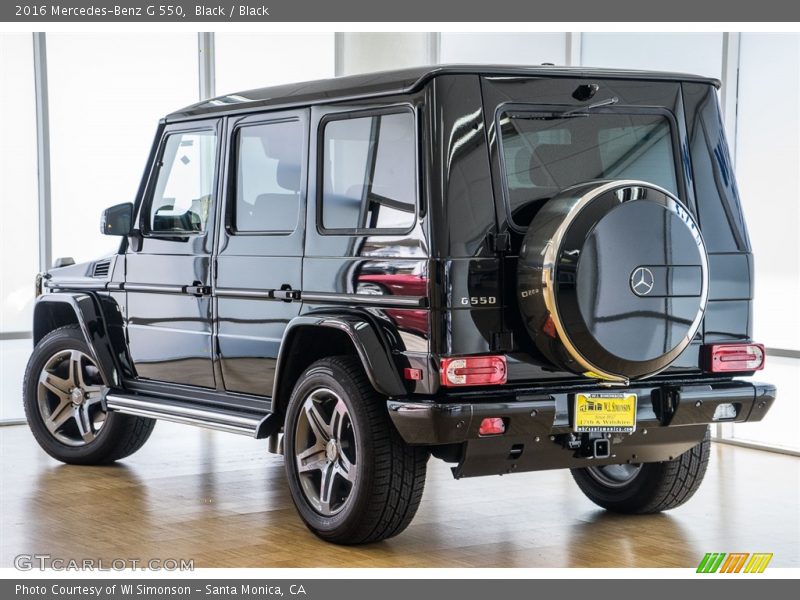 Black / Black 2016 Mercedes-Benz G 550