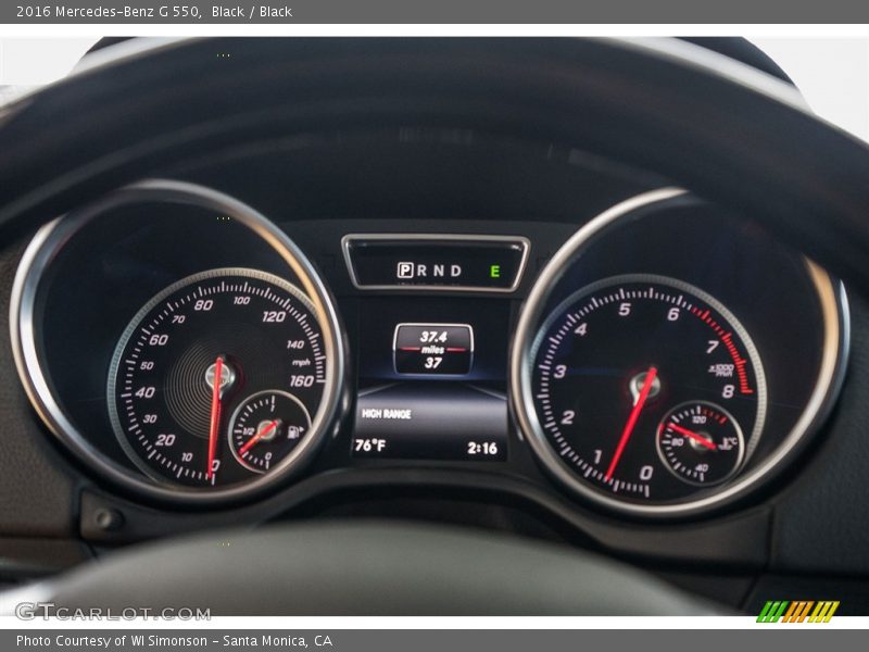  2016 G 550 550 Gauges