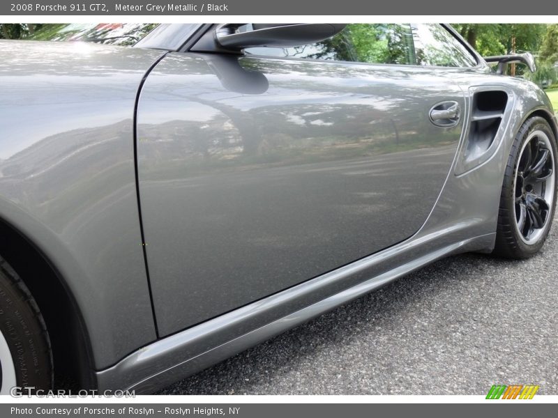 Meteor Grey Metallic / Black 2008 Porsche 911 GT2