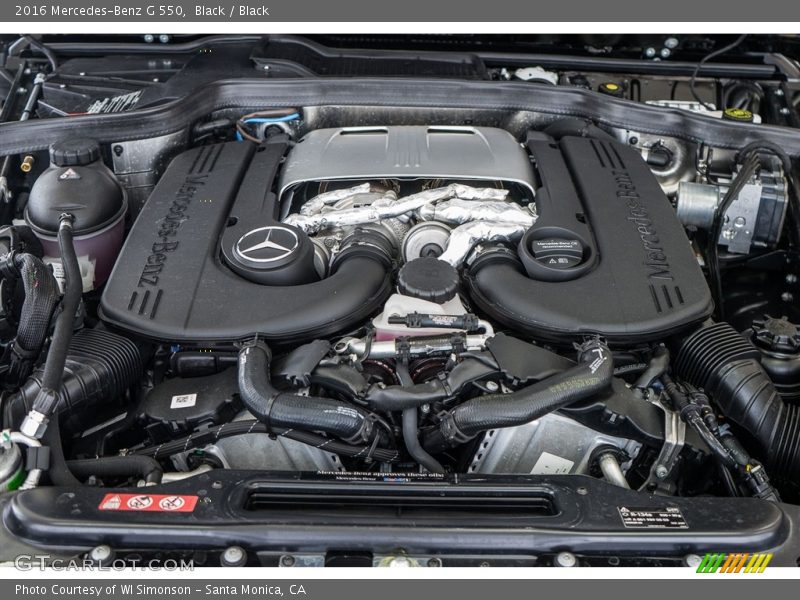  2016 G 550 Engine - 4.0 Liter DI biturbo DOHC 32-Valve VVT V8