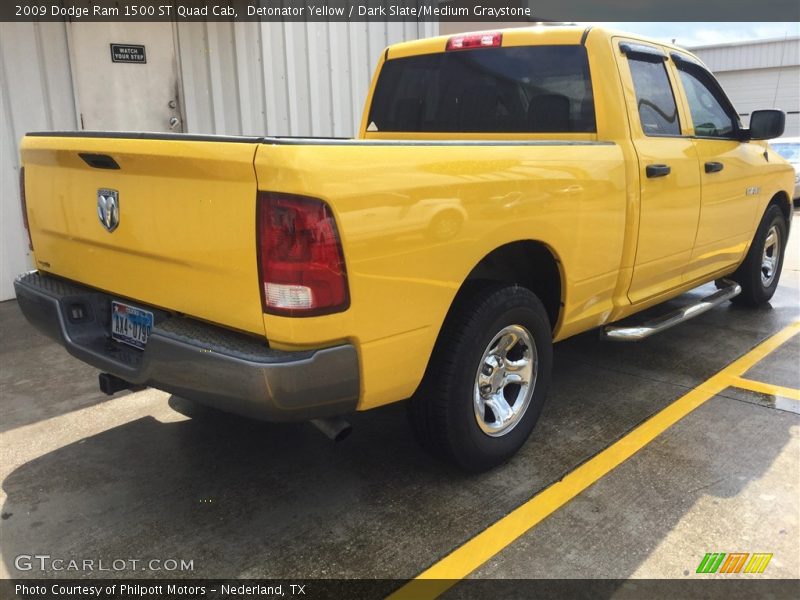 Detonator Yellow / Dark Slate/Medium Graystone 2009 Dodge Ram 1500 ST Quad Cab