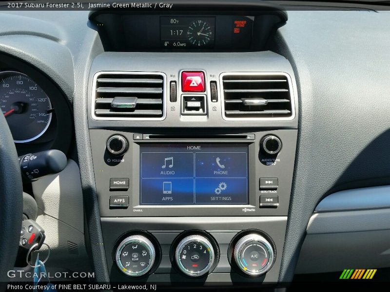 Jasmine Green Metallic / Gray 2017 Subaru Forester 2.5i