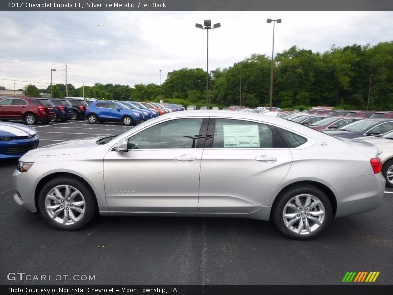 Silver Ice Metallic / Jet Black 2017 Chevrolet Impala LT