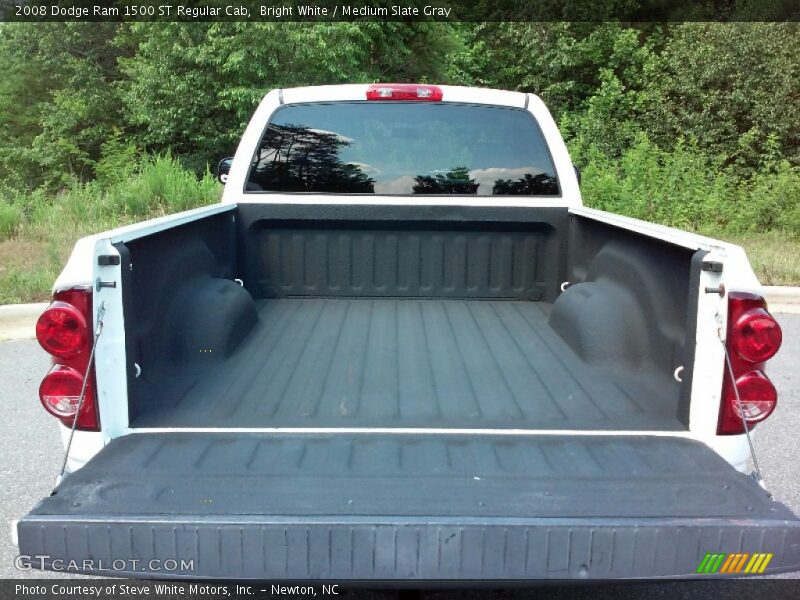 Bright White / Medium Slate Gray 2008 Dodge Ram 1500 ST Regular Cab